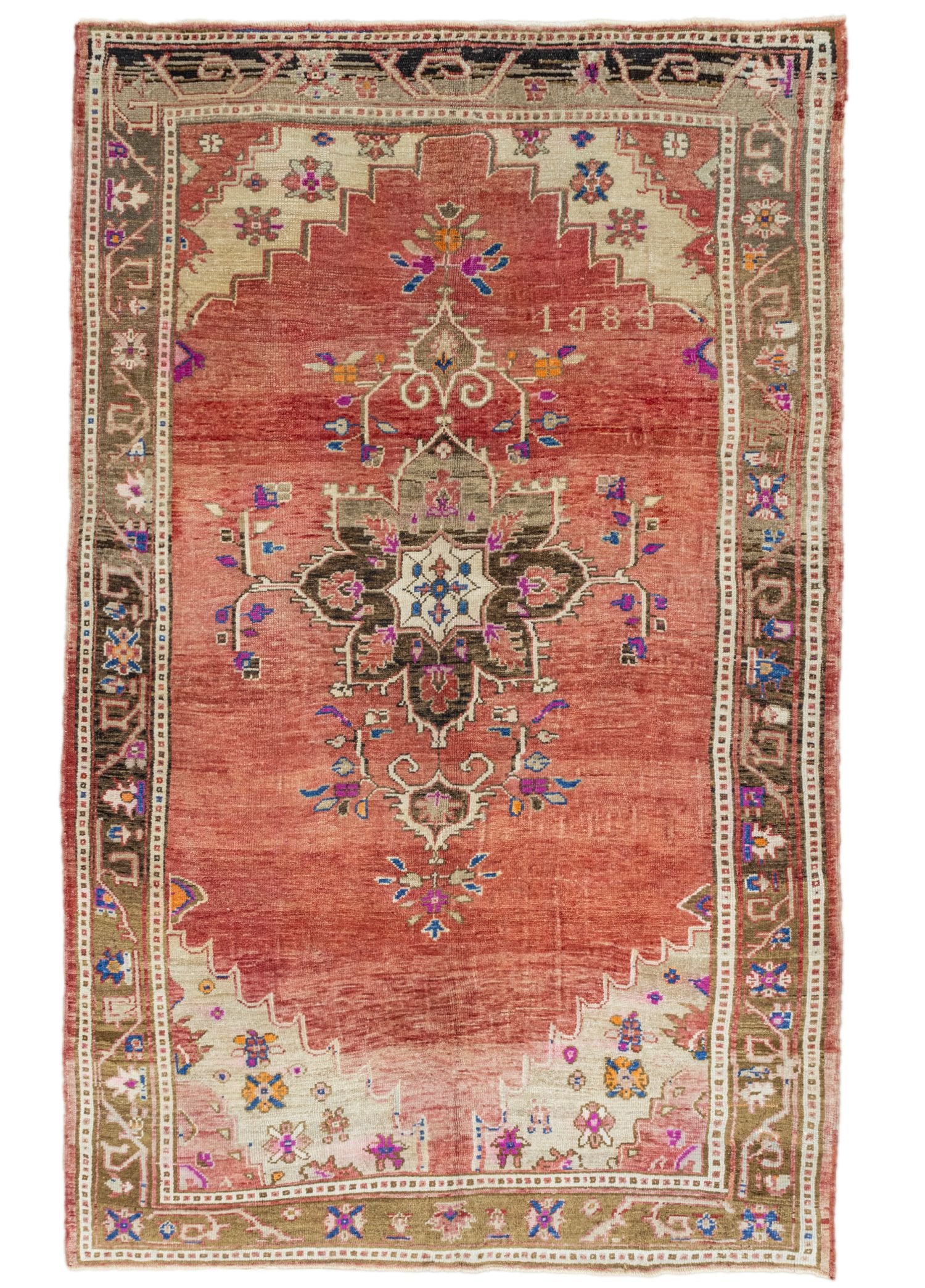 Soho Antiq-Delar El Dokuma Kırmızı Yün Kars Halısı 218x345 Cm-Halı-1-Milagron.com