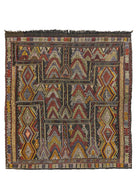 Soho Antiq-Ebren Geometrik El Dokuma Kilim 171x185 Cm-1-Milagron.com