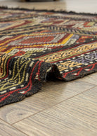 Soho Antiq-Ebren Geometrik El Dokuma Kilim 171x185 Cm-5-Milagron.com