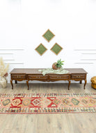 Soho Antiq-Edith Renkli El Dokuma Herki Yolluk 93x438 Cm-Halı-2-Milagron.com