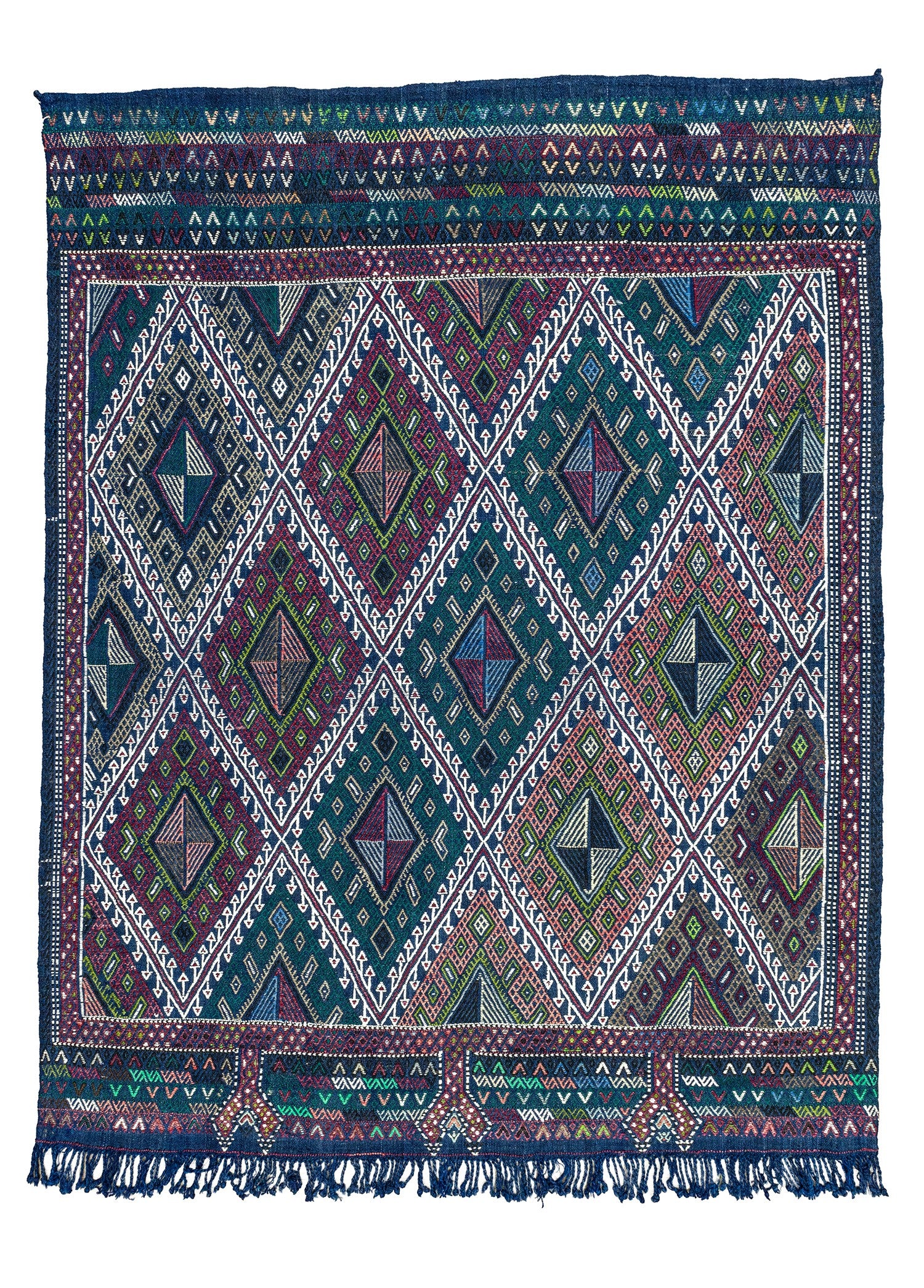 Soho Antiq-Elburz Geometrik Desenli El Dokuma Kilim 128x163 Cm-Halı-1-Milagron.com