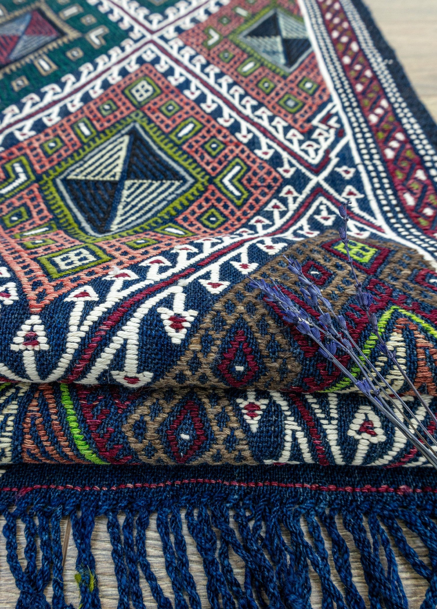 Soho Antiq-Elburz Geometrik Desenli El Dokuma Kilim 128x163 Cm-Halı-4-Milagron.com