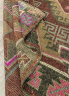 Soho Antiq-Eral Geometrik Desenli Yün Yolluk 160x449 Cm-Halı-6-Milagron.com