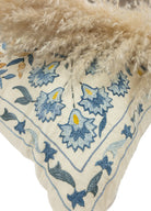 Soho Antiq-Erguvan Çiçek Desenli İpek Kırlent 50x50 Cm-Kırlent-4-Milagron.com