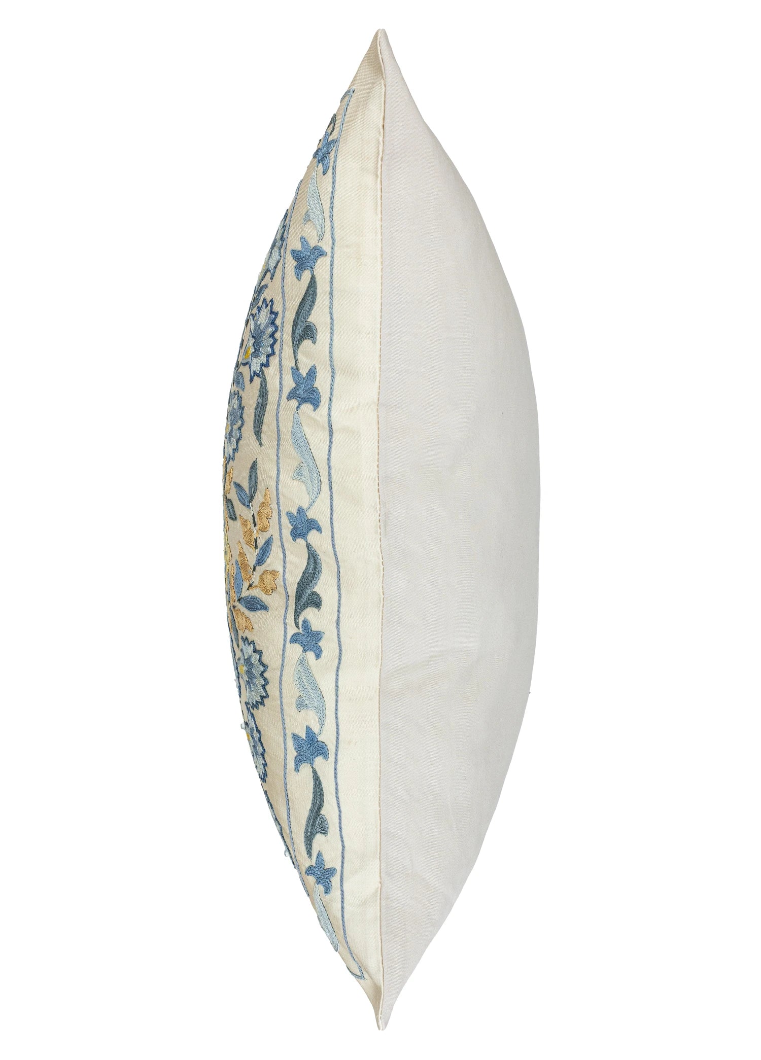 Soho Antiq-Erguvan Çiçek Desenli İpek Kırlent 50x50 Cm-Kırlent-6-Milagron.com