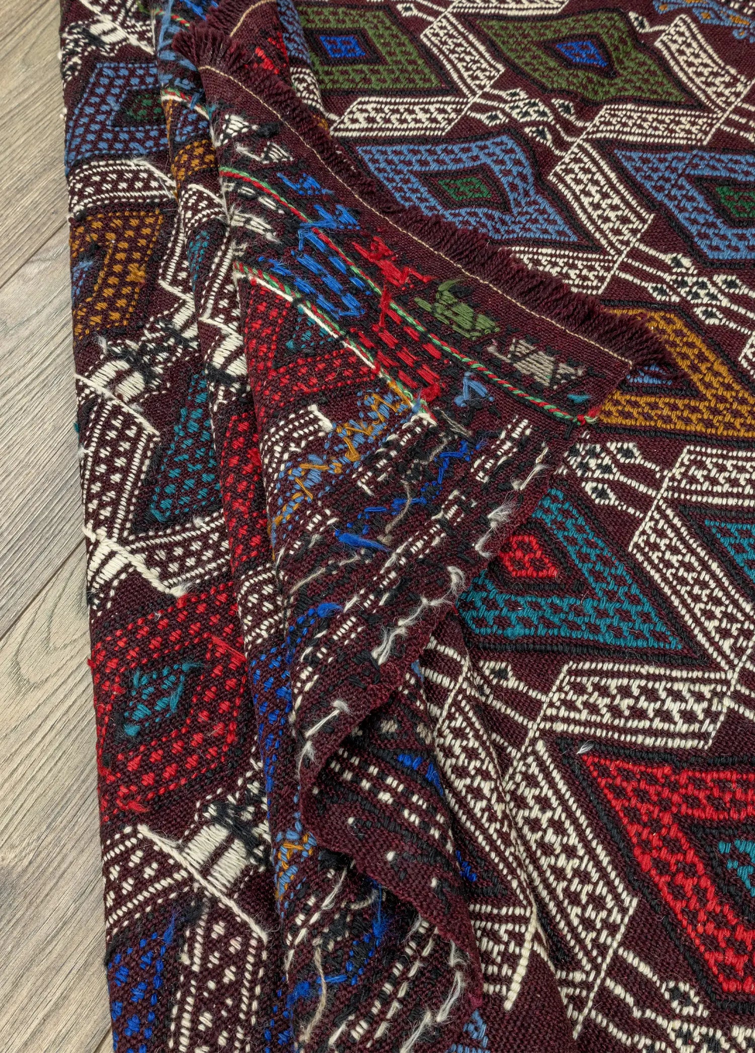 Soho Antiq-Esil El Dokuma Cicim Kilim 131x157 Cm-6-Milagron.com