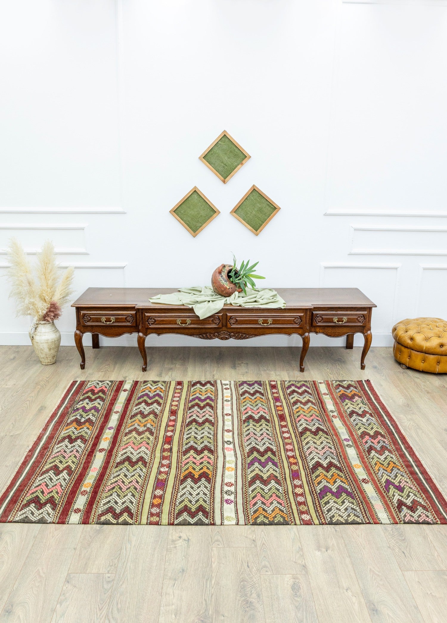 Soho Antiq-Esmat Renkli El Dokuma Cicim Kilim 155x218 Cm-Halı-2-Milagron.com