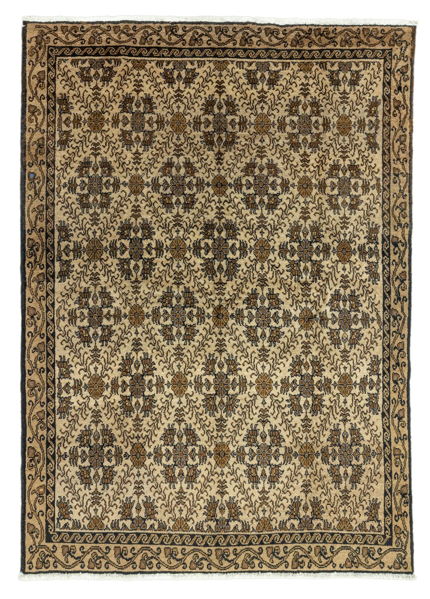 Soho Antiq-Fayra El Dokuma Kahverengi Halı 179x254 Cm-1-Milagron.com