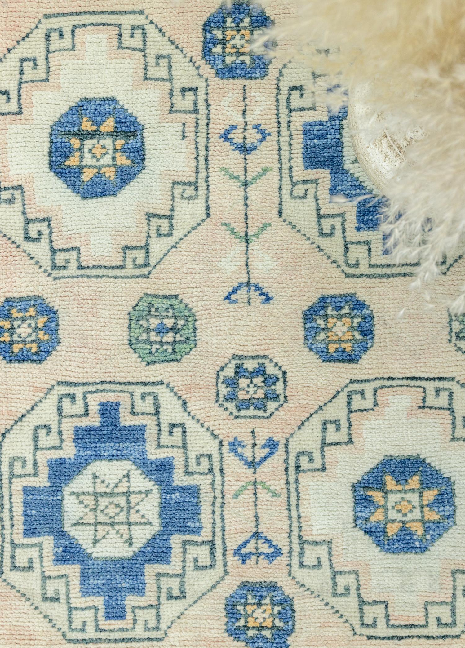 Soho Antiq-Fida Rustik Desenli Yün Halı 108x150 Cm-Halı-3-Milagron.com