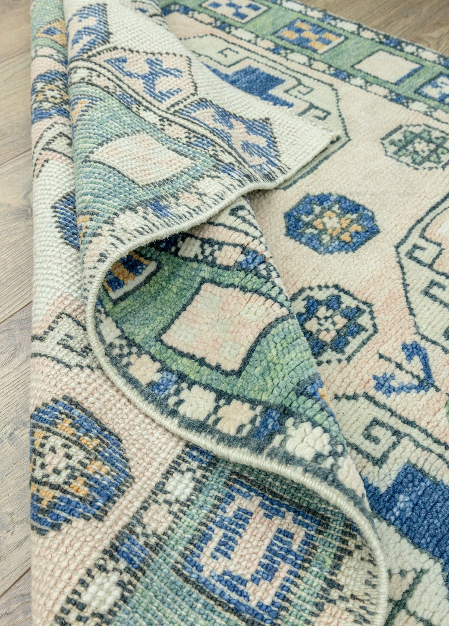 Soho Antiq-Fida Rustik Desenli Yün Halı 108x150 Cm-Halı-6-Milagron.com