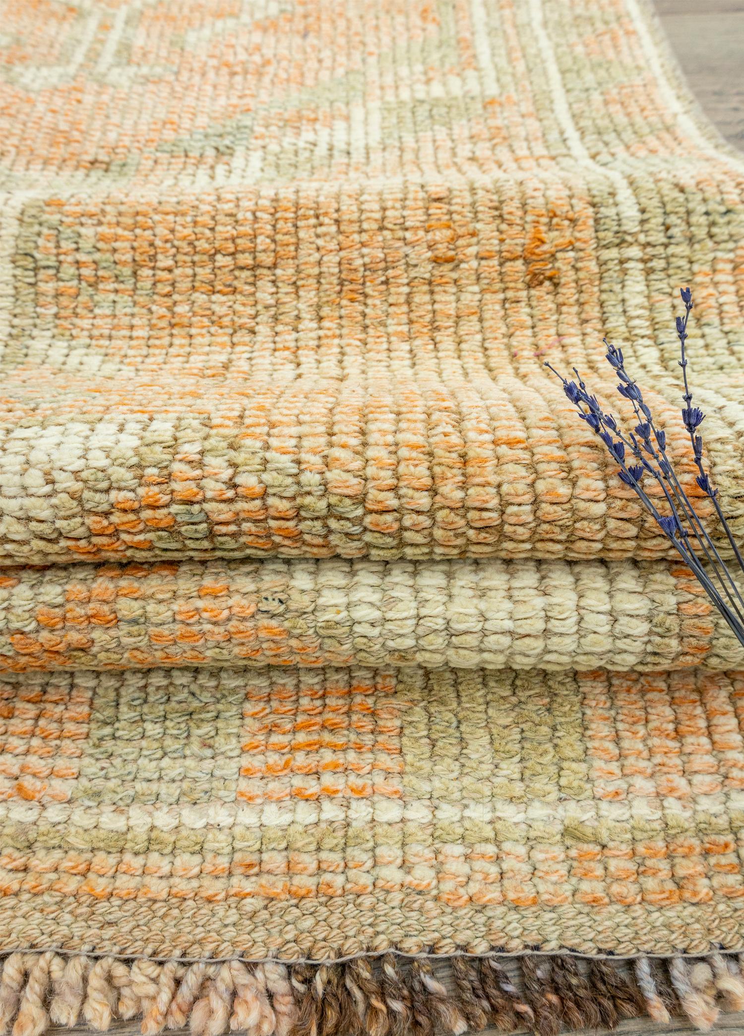 Soho Antiq-Geven Pastel Renkli Yün Herki Yolluk 76x363 Cm-Halı-4-Milagron.com