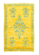 Soho Antiq-Gilan El Dokuma Sarı Uşak Halı 89x143 Cm-1-Milagron.com