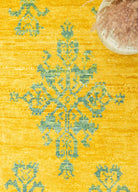 Soho Antiq-Gilan El Dokuma Sarı Uşak Halı 89x143 Cm-3-Milagron.com