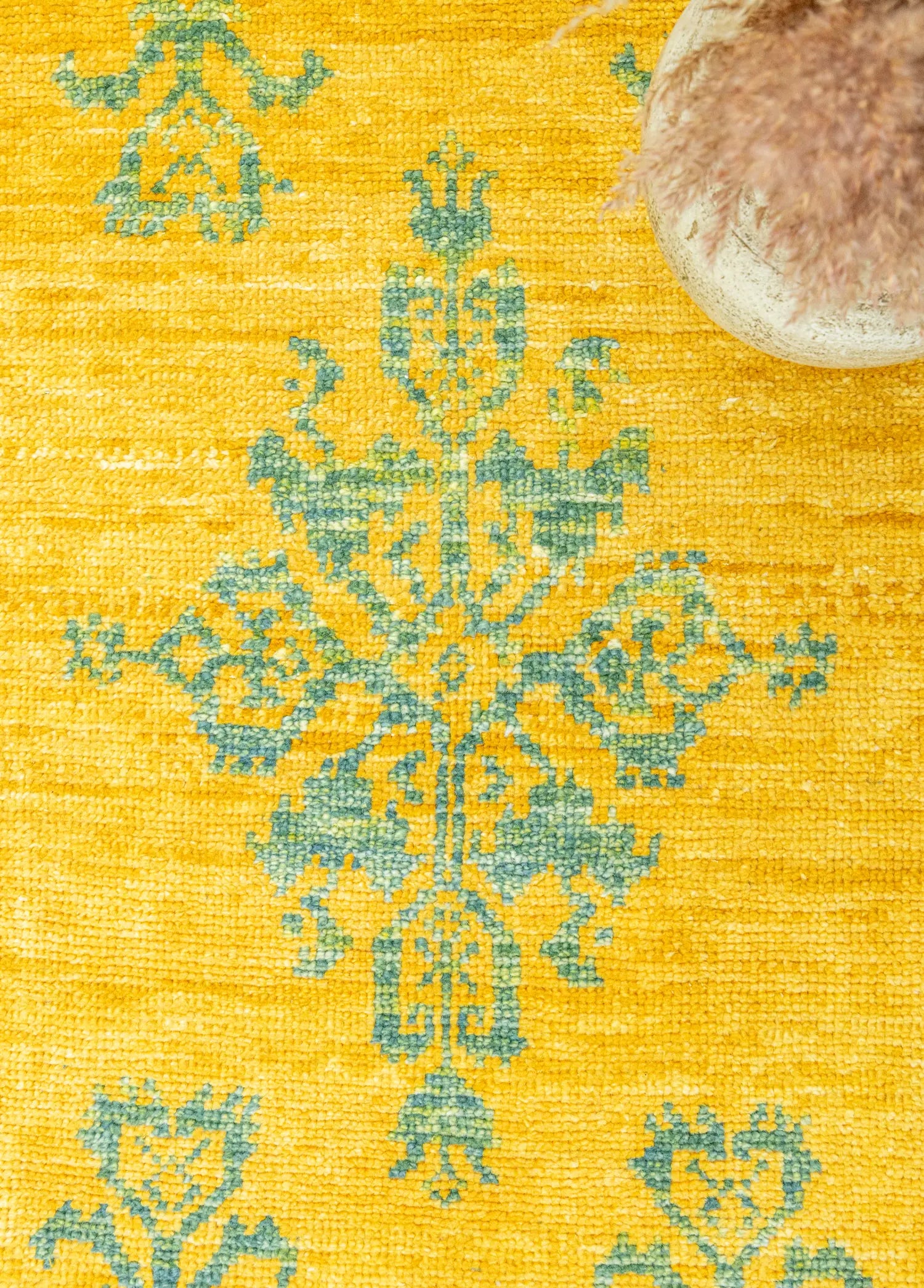 Soho Antiq-Gilan El Dokuma Sarı Uşak Halı 89x143 Cm-3-Milagron.com