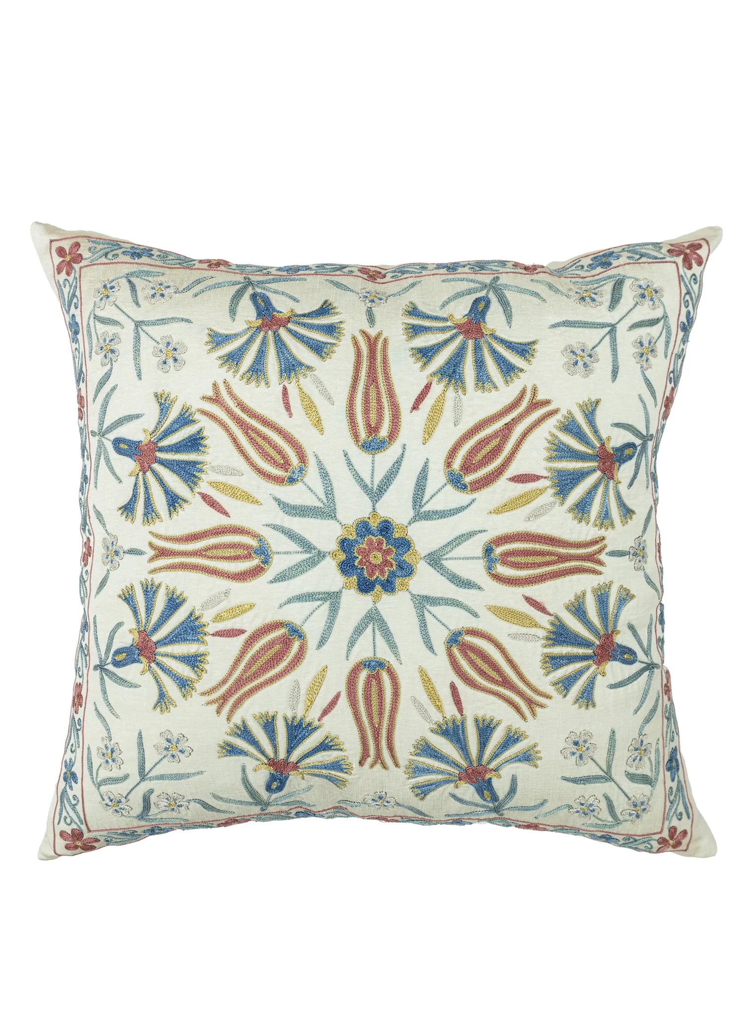 Soho Antiq-Girelli İpek Suzani Kırlent 50x50 Cm-1-Milagron.com