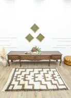 Soho Antiq-Gulivand Merdiven Desenli Tiftik Halı 115x162 Cm-Halı-2-Milagron.com