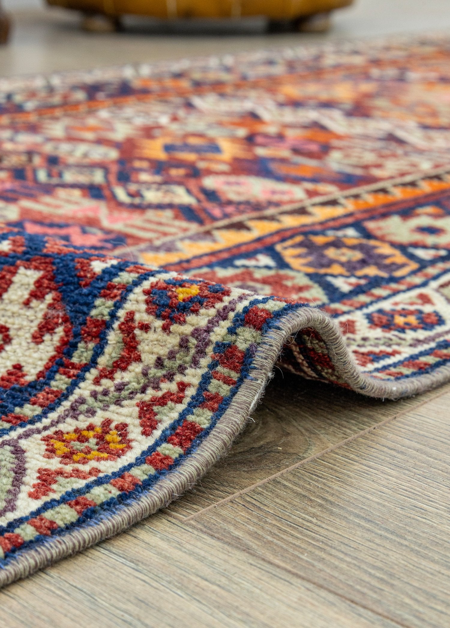 Soho Antiq-Hannes Etnik Desenli El Dokuma Yolluk 89x397 Cm-Halı-6-Milagron.com