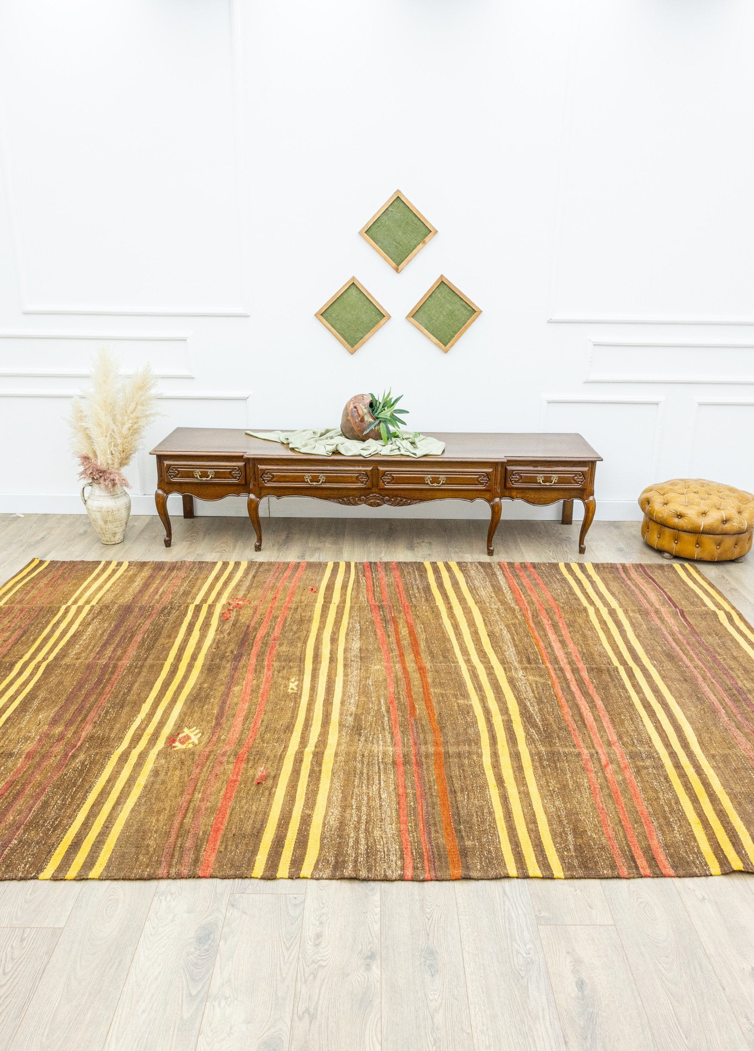 Soho Antiq-Hara El Dokuma çubuklu Kilim 214x338 Cm-Kilim-2-Milagron.com