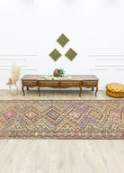 Soho Antiq-Hazra Geometrik Tasarımlı Cicim Kilim 153x433 Cm-Kilim-2-Milagron.com