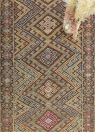 Soho Antiq-Hazra Geometrik Tasarımlı Cicim Kilim 153x433 Cm-Kilim-3-Milagron.com