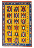 Soho Antiq-Hevi El Dokuma Sarı Yün Halı 161x237 Cm-Halı-1-Milagron.com