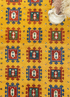 Soho Antiq-Hevi El Dokuma Sarı Yün Halı 161x237 Cm-Halı-3-Milagron.com