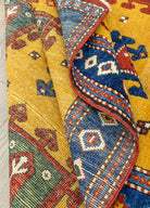 Soho Antiq-Hevi El Dokuma Sarı Yün Halı 161x237 Cm-Halı-7-Milagron.com