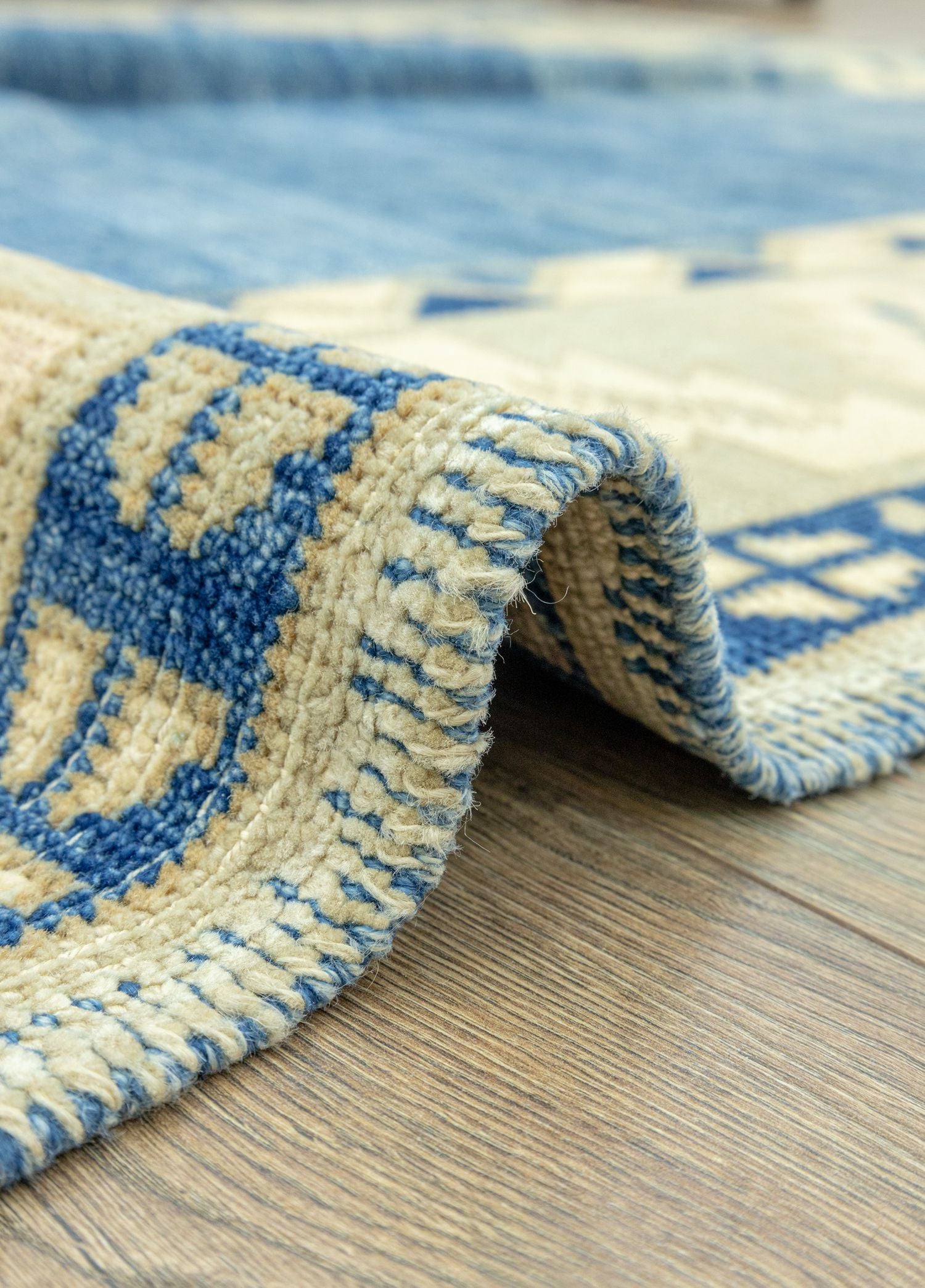 Soho Antiq-Hilda El Dokuma Kök Boya Halı 154x200 Cm-Halı-5-Milagron.com