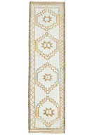 Soho Antiq-Ilgar Natural Renkli El Dokuma Yün Herki Yolluk 91x393 Cm-Halı-1-Milagron.com