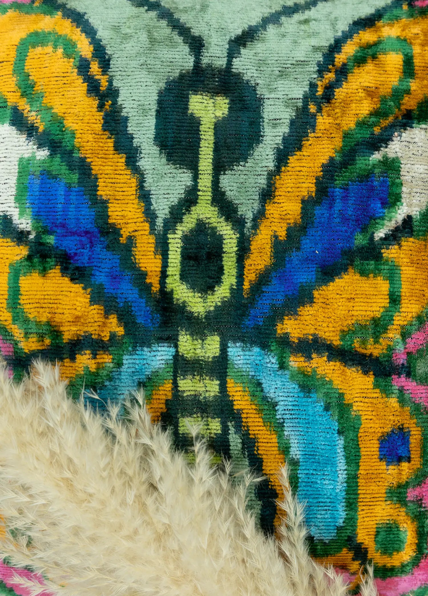 Soho Antiq-Itır El Yapımı İkat Kırlent 50x50 Cm-3-Milagron.com