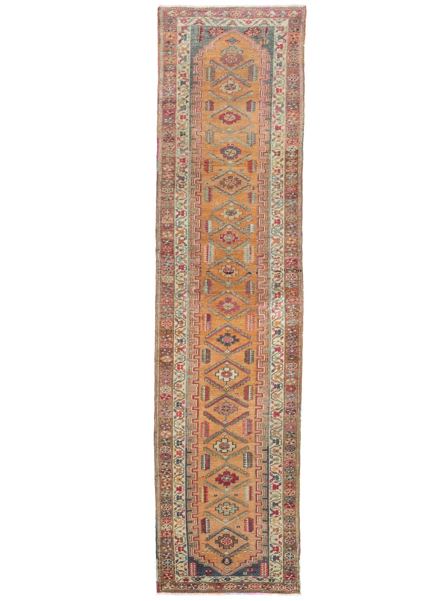 Soho Antiq-Jajil Bohem Tasarımlı Renkli Herki Yolluk 88x367 Cm-Halı-1-Milagron.com