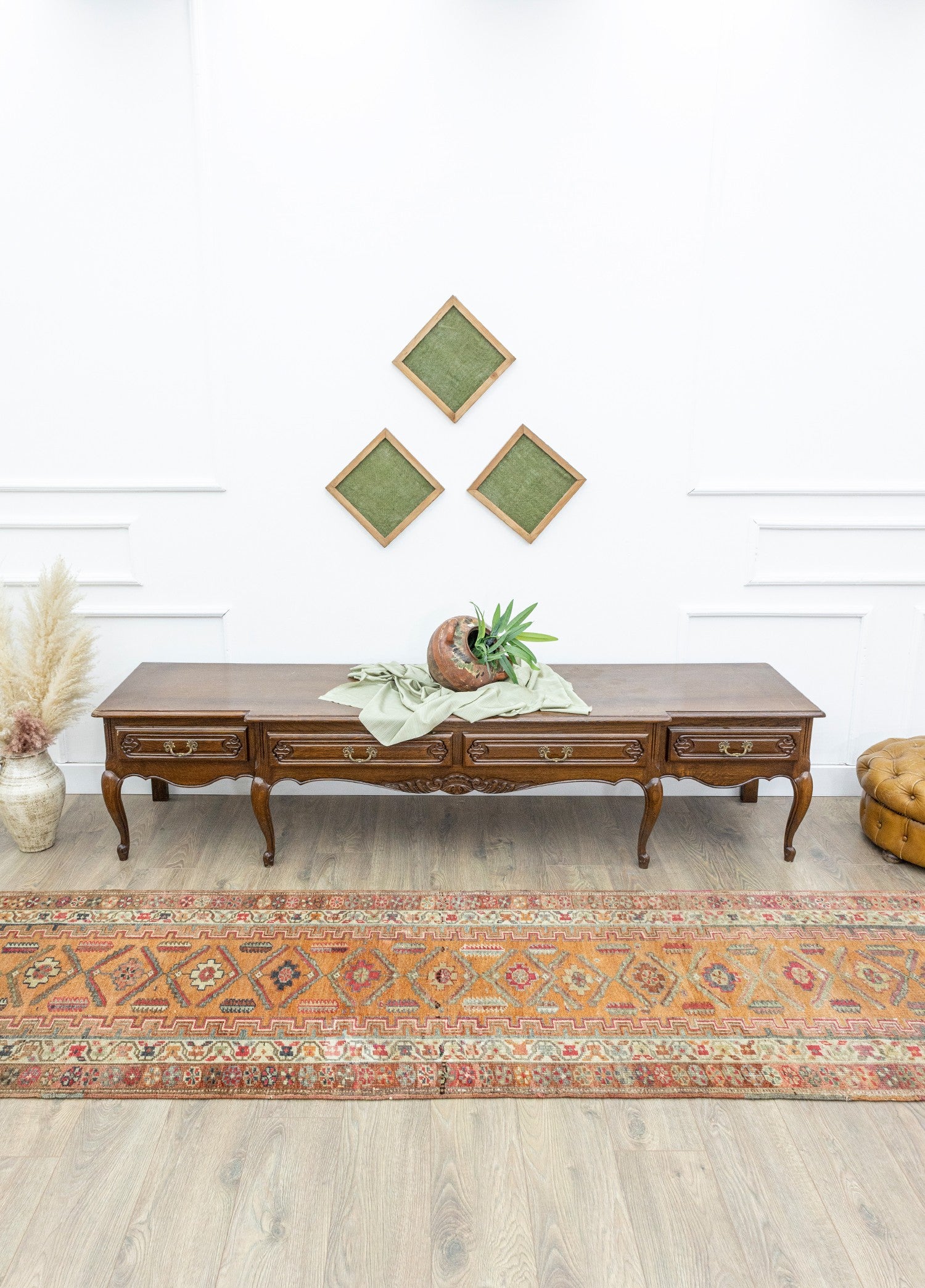 Soho Antiq-Jajil Bohem Tasarımlı Renkli Herki Yolluk 88x367 Cm-Halı-2-Milagron.com