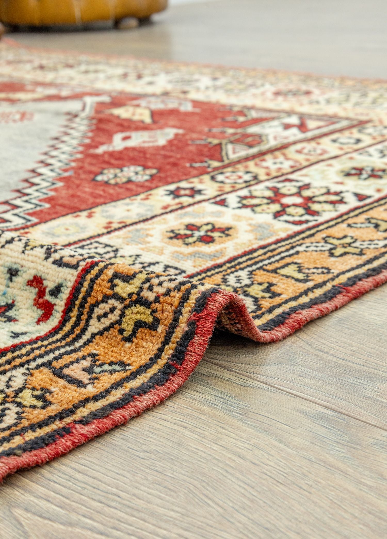 Soho Antiq-Jajil Geometrik Desenli El Dokuma Köy Halısı 158x200 Cm-Halı-3-Milagron.com