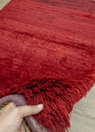 Soho Antiq-Jesse El Dokuma Kırmızı Tülü Halı 127x218 Cm-Halı-4-Milagron.com