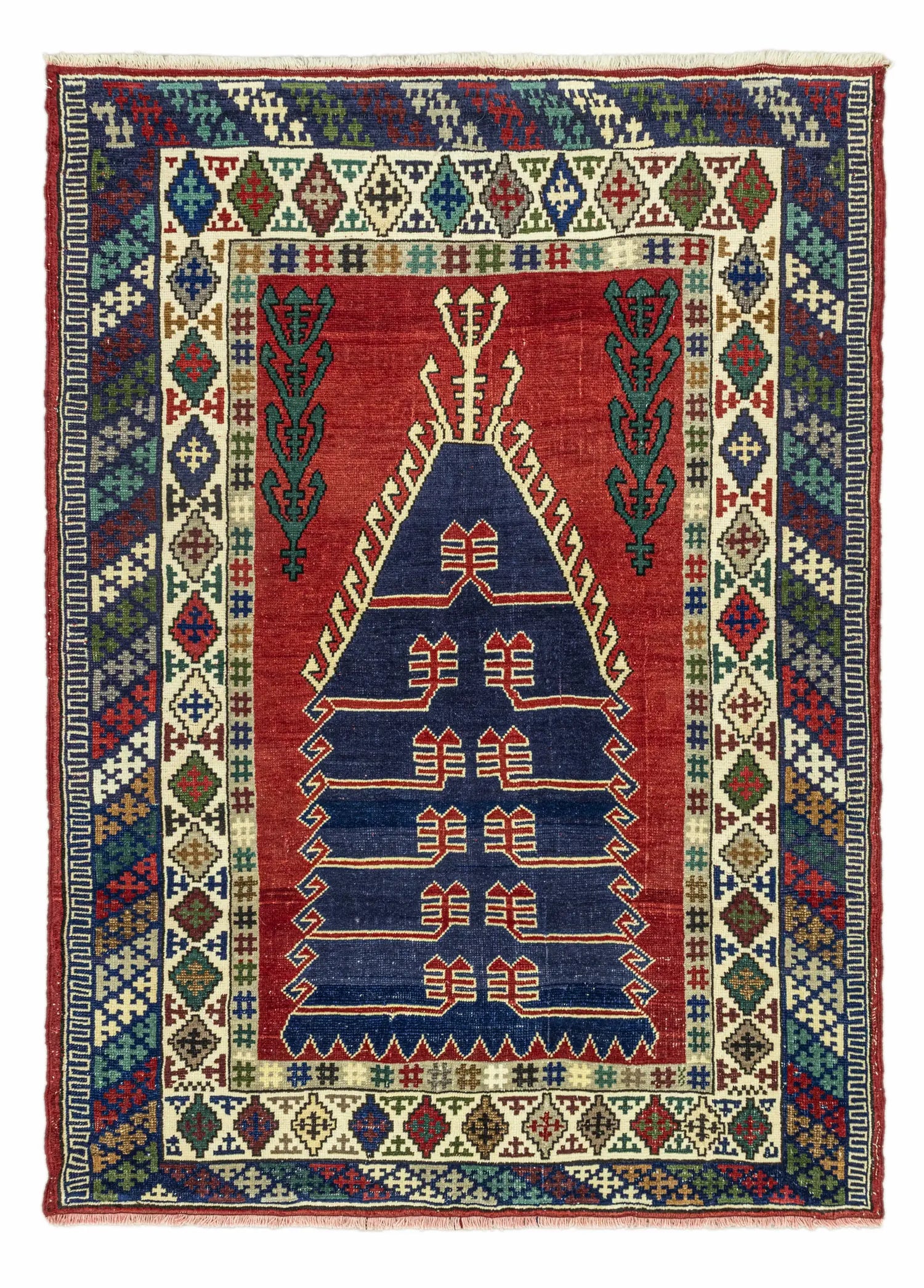 Soho Antiq-Karya Rustik Tasarımlı Yün Halı 131x179 Cm-1-Milagron.com