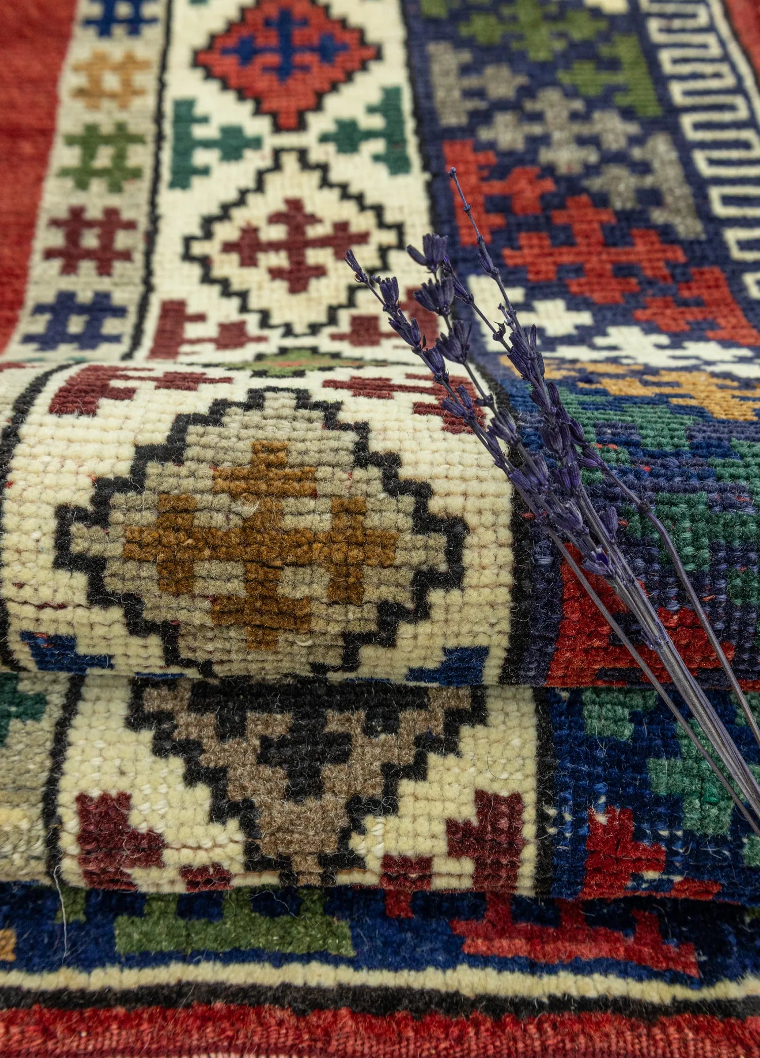 Soho Antiq-Karya Rustik Tasarımlı Yün Halı 131x179 Cm-4-Milagron.com