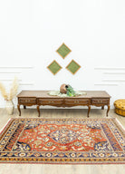 Soho Antiq-Kazvin Floral Desenli Yün Halı 143x250 Cm-Halı-2-Milagron.com