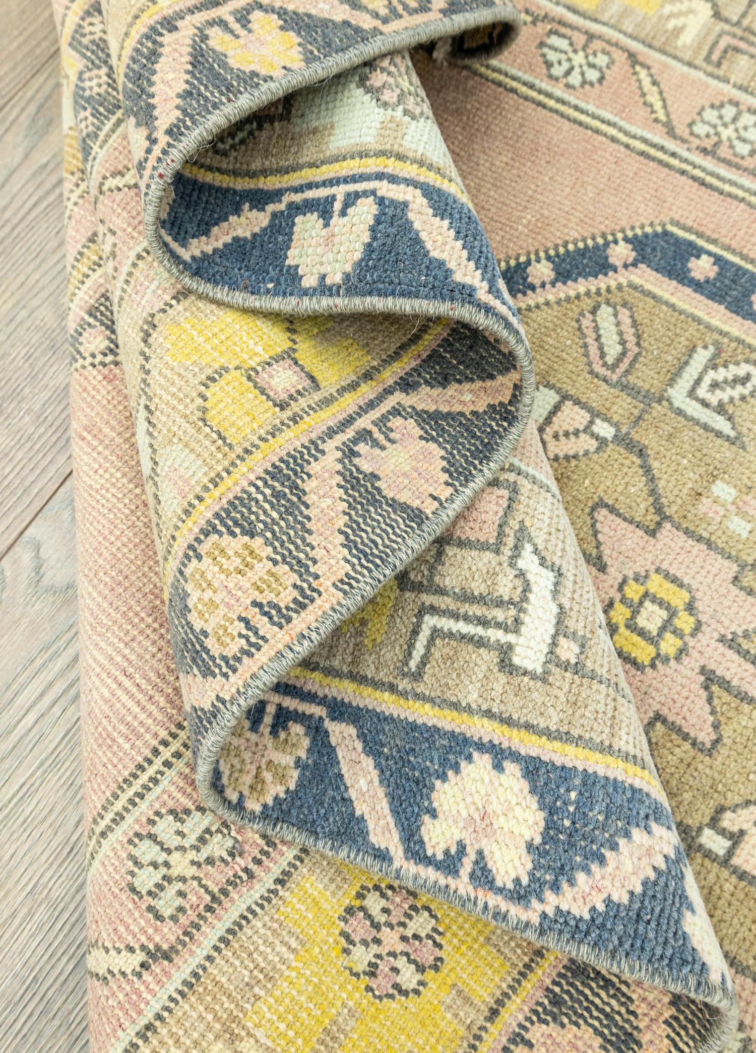 Soho Antiq-Khorsa Rustik Desenli El Dokuma Yolluk 98x296 Cm-Halı-6-Milagron.com