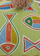 Soho Antiq-Krista Balık Desenli El Yapımı Kırlent 50x50 Cm-Kırlent-4-Milagron.com