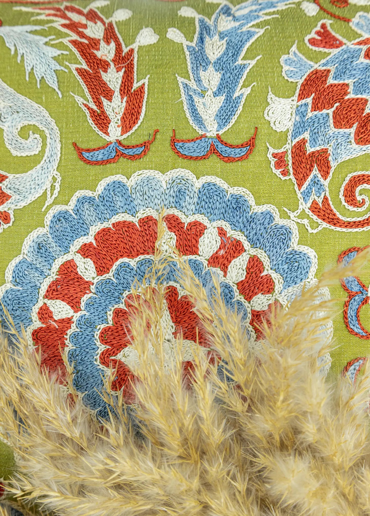 Soho Antiq-Kumralı Dekoratif Bohem Kırlent 50x50 Cm-3-Milagron.com