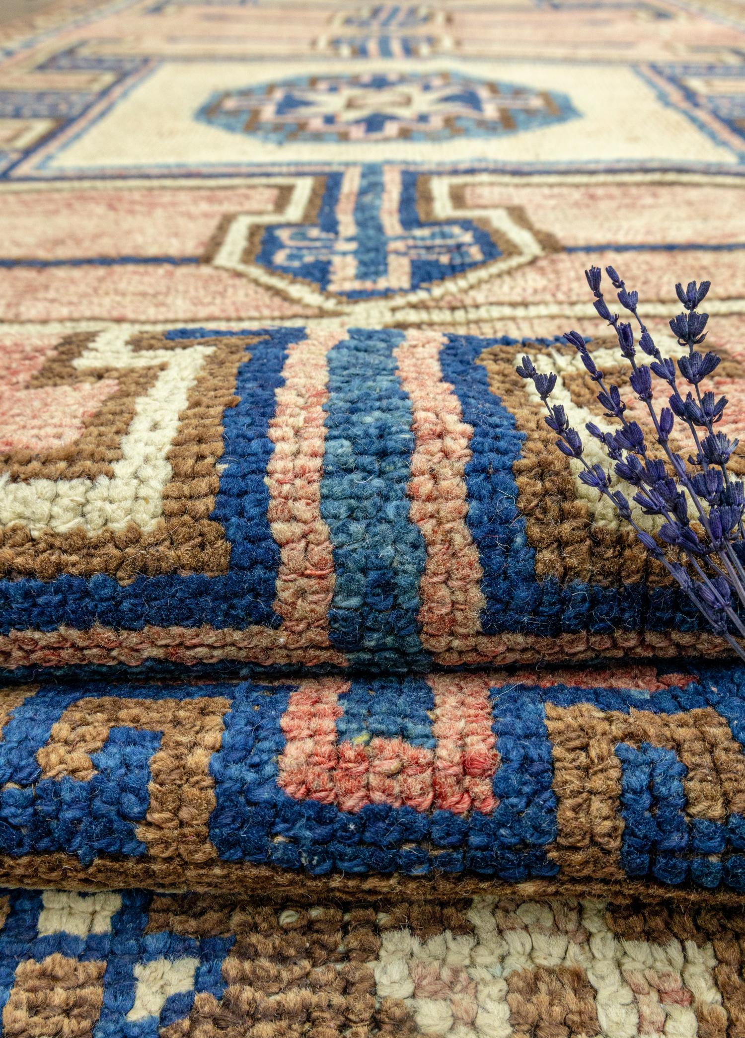 Soho Antiq-Leylak El Dokuma Herki Yolluk 146x389 Cm-Halı-4-Milagron.com