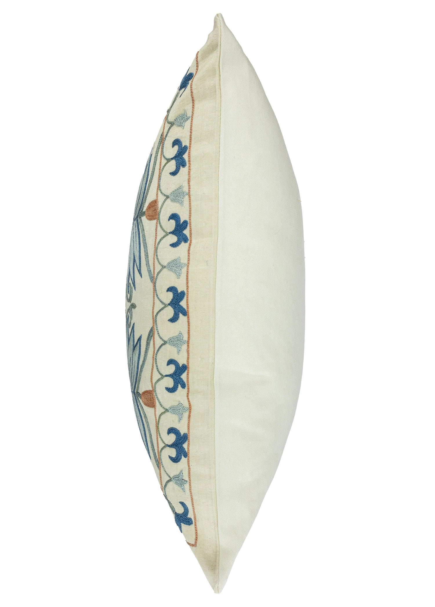 Soho Antiq-Lilac çiçekli Suzani Kırlent 50x50 Cm-6-Milagron.com