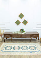 Soho Antiq-Lova Geometrik Desenli El Dokuma Halı 103x214 Cm-Halı-2-Milagron.com