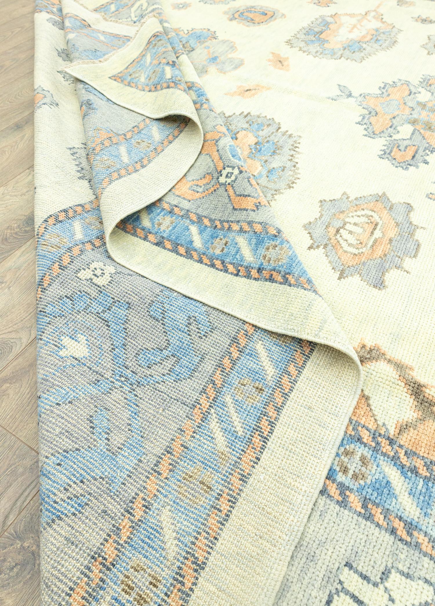 Soho Antiq-Madel El Dokuma Büyük Uşak Halısı 310x426 Cm-Halı-7-Milagron.com