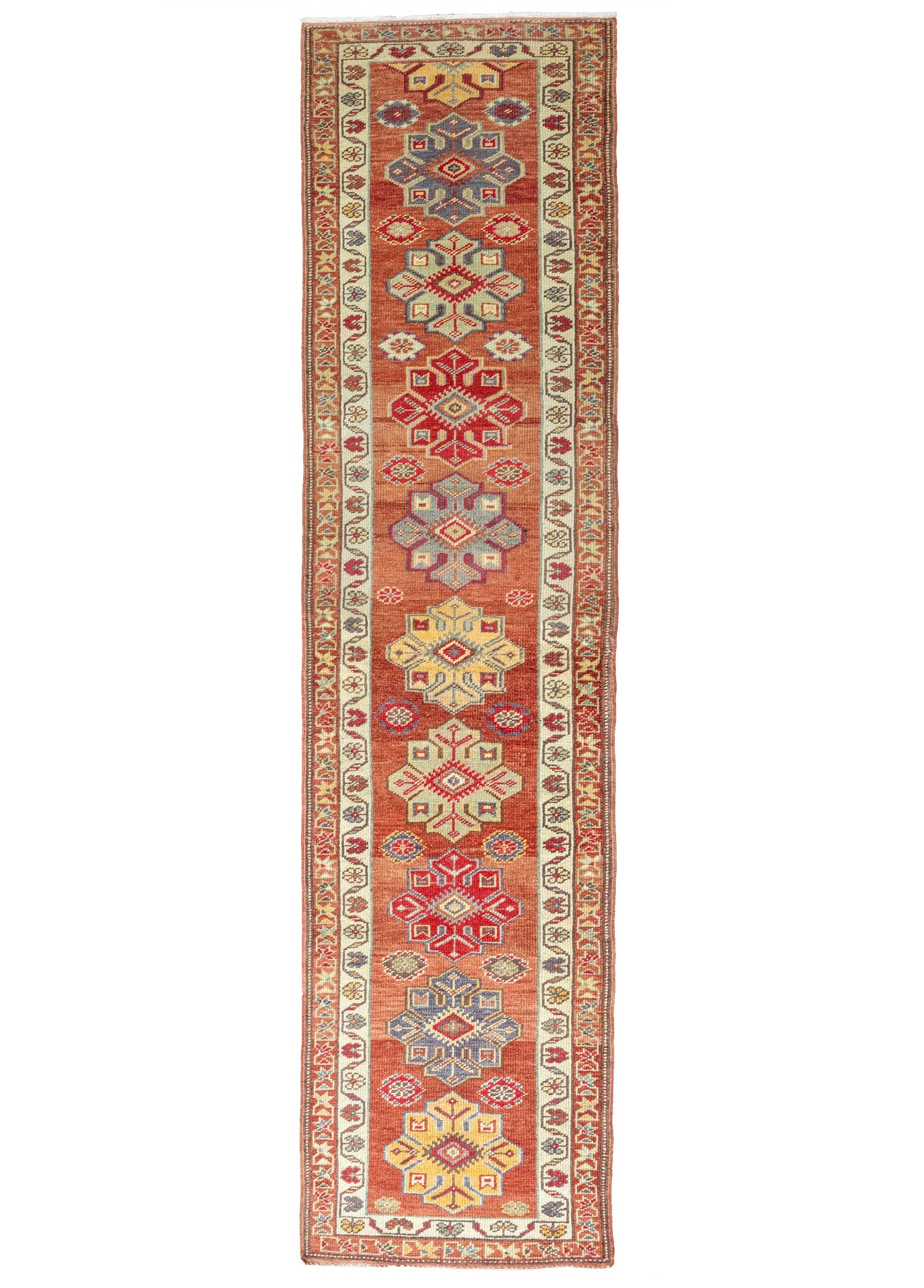 Soho Antiq-Maise Floral El Dokuma Herki Yolluk 88x417 Cm-Halı-1-Milagron.com