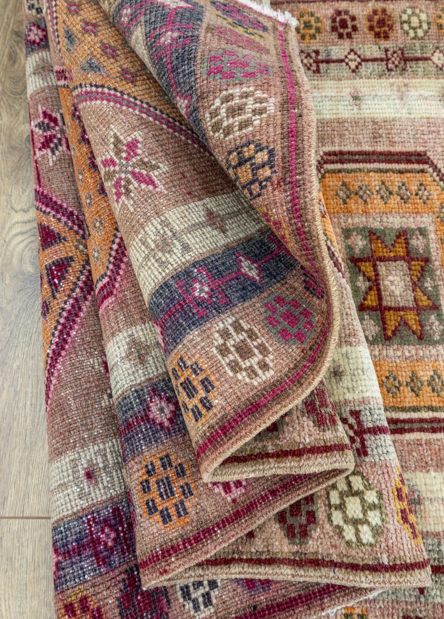 Soho Antiq-Malard Bohem Tarz El Dokuma Herki Yolluk 81x400 Cm-Halı-6-Milagron.com