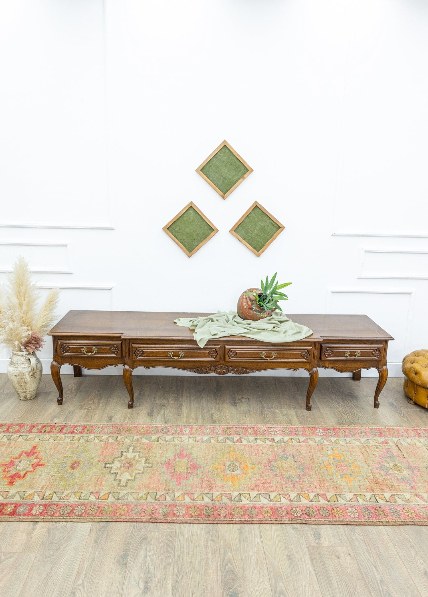 Soho Antiq-Malena Etnik El Dokuma Herki Yolluk 86x452 Cm-Halı-2-Milagron.com