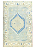 Soho Antiq-Marinel Geometrik Desenli El Dokuma Halı 220x330 Cm-Halı-1-Milagron.com