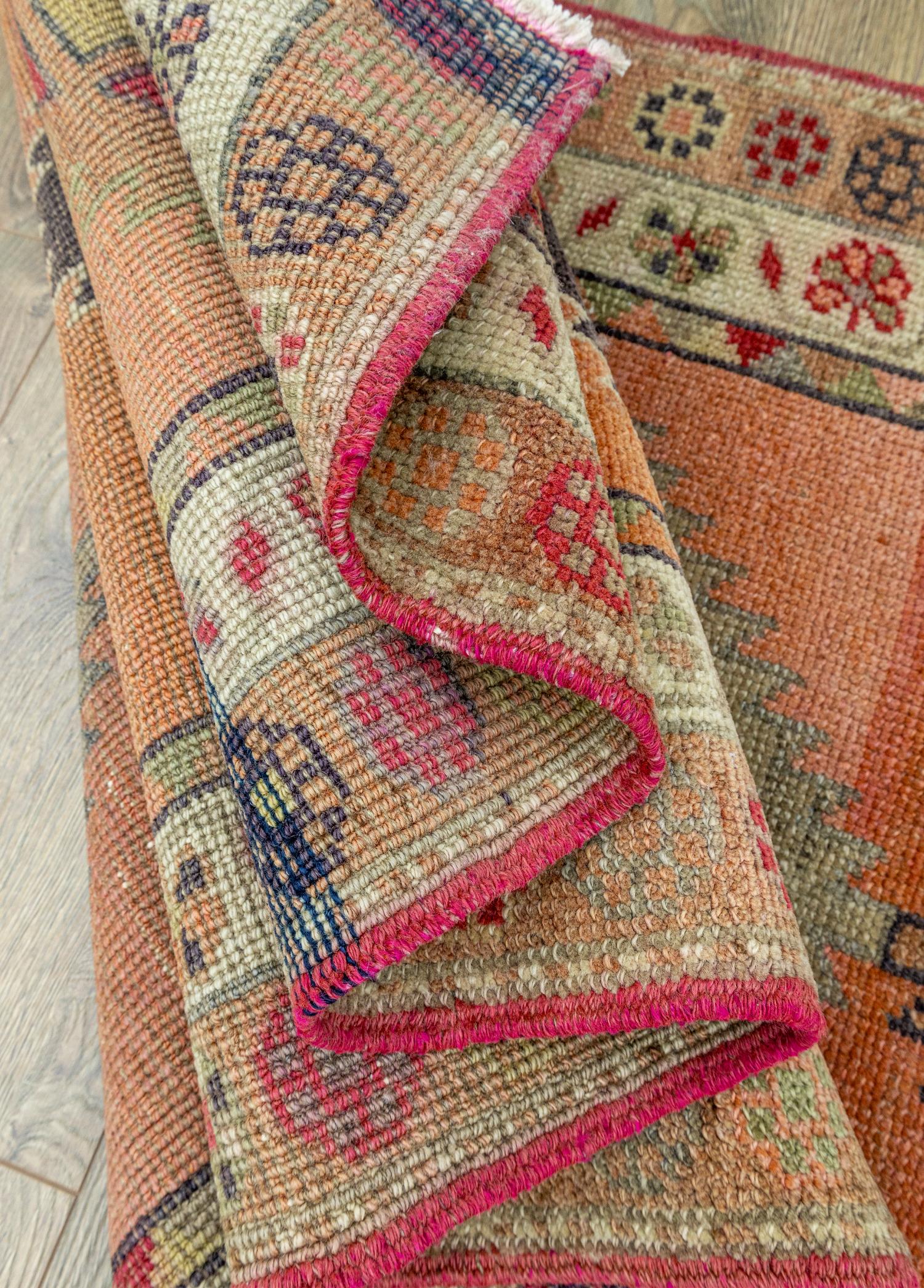 Soho Antiq-Meerim Geometrik Desenli Herki Yolluk 84x400 Cm-Halı-6-Milagron.com