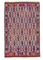 Soho Antiq-Meruert Geometrik Tasarımlı Yün Cicim Kilim 179x284 Cm-Halı-1-Milagron.com